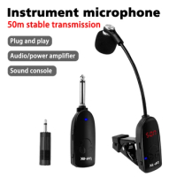 Wireless Instruments Saxophone Microphone Wireless Receiver Transmitter Pickup Amplifier Outdoor Performance Microphone