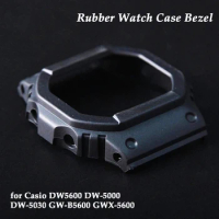 Silicone Watch Case Bezel for Casio DW5600 DW-5000/5025/5030/B5600 GWX-5600 Rubber Watch Accessories Case 5600 Refit Withlogo