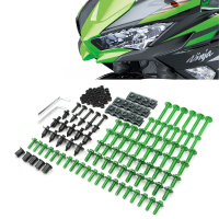 Motorcycle Fairing Bolts Nuts Kit Body Fastener Clips Screws for Kawasaki ZX-10R 6R Z1000 Z800 Ninja