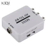 RCA/Composite A/V To RF/Coax/Coaxial Converter RF Modulator AV 2 COAX Adapter