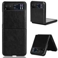 For Motorola Razr 40 XT2323-3 Case PU Leather Skin Shockproof Hard Back Cover Matte Phone Case for Motorola Moto Razr 40 Razr40