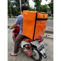 Tas Ransel Kurir Besar 100L Delivery Bag Ojol Grab Gojek Shopeefood Box Motor Cokelat
