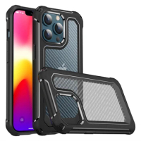 Shockproof Protection Armor Cases for iPhone 13 12 Mini Pro Max XS XR Samsung S20 Ultra Plus Carbon Fiber Back Cover Case 100Pcs