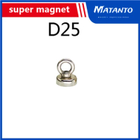 2/5/10PCS D25mm powerful recycling neodymium magnets D25mm powerful round magnets neodymium magnet salvage ring d25mm