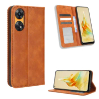 Reno 8T 4G 6.43INCH Flip Leather Case Retro Wallet Book Magnet Protect Holder Cover For Oppo Reno 8T 5G Reno8 T 4G Phone Bags