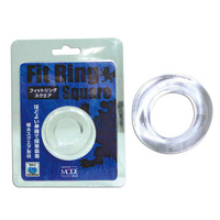 [漫朵拉情趣用品]日本MODE Fit Ring Square男用屌環(透明) [本商品含有兒少不宜內容]DM-9083704