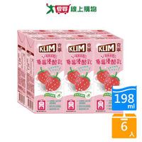 克寧國小生草莓優酪乳198mlx6入【愛買】