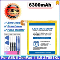 LOSONCOER High Capacity Battery C11P1514 6300mAh Battery For ASUS ZenPad 3 8.0 ZT581KL Batteries
