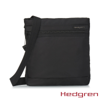 【Hedgren】INNER CITY系列 RFID防盜 方形 小側背包(黑色)