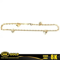 Gelang Emas 8K Type 2009 Kaki HK GOLD