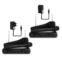 2024 New Wireless Microphone System VHF Wireless Microphone Set for Home Karaoke,Party Singing, Meeting, Church VHF Dynamic Mic