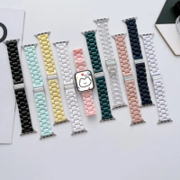 Candy watch Strap For Apple Watch band ultra2 49mm 44mm 40mm 41mm 45mm 38/42mm steel sport bracelet iwatch series 9 8 7 SE 6 5 4