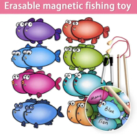 Fun Dry Erasable Cards Alphabet Letter Tracing Card Educational Learning Go Fishing Game Learn Engli