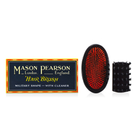 皮爾森 Mason Pearson - 豬鬃毛 - 超小號軍式風格梳(深紅寶石色) Boar Bristle - Small Extra Military Pure Bristle Medium Size Hair Brush (Dark Ruby)