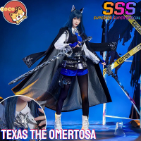 Cocos-SSS trò chơi arknights Texas omertosa cosplay trang phục trò chơi arknights cos chuyên gia Texas omertosa trang phục và tóc giả