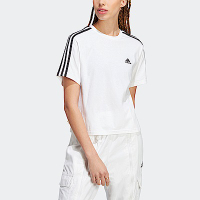Adidas W 3S CR Top HR4915 女 短袖 上衣 T恤 運動 復古 休閒 短版 棉質 舒適 白黑