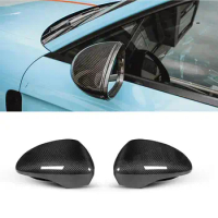 Rearview Mirror Cover Door Side Trim Shell Covers Sticker For Porsche Panamera 971 2017-2021 Dry Carbon Fiber Material