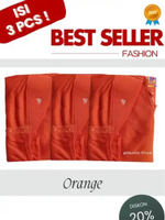 3 PCS Kerudung Sekolah Warna Orange TK/SD/SMP dan SMA Astri Instan Jilbab Anak Serut Muslim Pita Nya