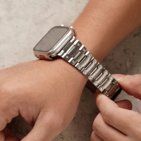 【ALL TIME 完全計時】Apple watch 42/44/45/49 Ultra 經典輕量卡西歐鈦錶帶