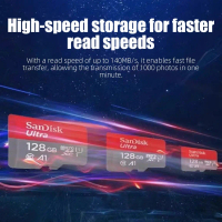 SanDisk Ultra 128GB/256GB/512GB/1TB microSDXC UHS-I Card Up to Class10 U1 A1
