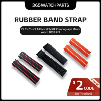 2pcs/set New Tropical Rubber Strap Waterproof Watch Band for Tissot T-Race MotoGP Chronograph Men's Watch T092.427