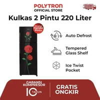 POLYTRON Kulkas 2 Pintu Belleza Varia 220 liter PRM 23DRX