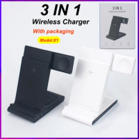 Three in one wireless charger suitable for Apple iPhone 12 promax mobile phone 14 watch Applewatch earphone universal magnetic