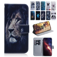 Painted Flip Leather Magnetic Case For Huawei Nova Y70 Plus y61 8i 6 SE nova 5T 3i 2i 3e 4E 7I Magnetic Phone Cover