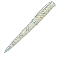 【CROSS】SAUVAGE紗吻珍珠系列 象牙白原子筆+筆套(AT0312-13)