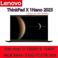 Lenovo ThinkPad X1 Nano 2023 Laptop Intel Core i7-1360P Iris Xe 16GB RAM 512 1T GB SSD 13-inch 2K LED Backlit Screen Notebook PC