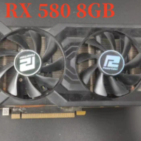 RX 580 8GB 2048SP Gaming Graphics Card GDDR5 256Bit PCI Express 3.0 ×16 8Pin Radeon GPU RX580 Series placa de video