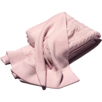 Cable Knit Super Soft Pure Cashmere Throw Blanket