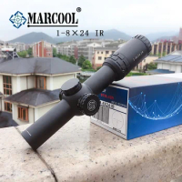 Marcool 1-8x24 IR Riflescope Adjustable Red Dot Hunting Light Tactical Scope Reticle Optical Rifle Scope Fast Focus