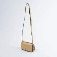 Tas COACH BANDIT C LOGO GHW TAN SMOOTH LEATHER FLAP CROSS BODY BAG 100% ORIGINAL 15X4X8CM