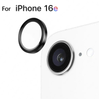 กระจกกันรอยกล้อง 3 มิติ, สำหรับ Apple iPhone 16e, กระจกนิรภัย HD, เลนส์, แหวนด้านหลังโลหะ, เข้ากันได