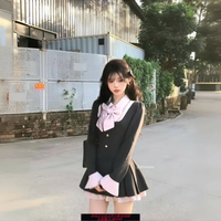 {台灣公司貨 可打統編}迪士尼環球影城游園美式英倫學院風穿搭JK制服套裝公主裙成人春秋