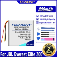 HSABAT GSP753030 800mAh Battery for JBL Everest Elite 300,Everest Elite E45BT,E55BT, Live 650BT NC Batteries