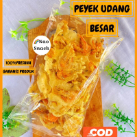 PEYEK UDANG BESAR / PEYEK UDANG 200GR oyot Keripik Cemilan Makanan Food snack murah Pedas Kerupuk Ja