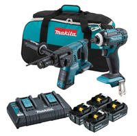 MAKITA 牧田 18V 雙機組 DLX2241PGP DTD149 充電式衝擊起子機+DHR264 充電式鎚鑽