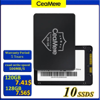 10PCS CeaMere SSD 120GB 128GB SATAIII SSD 240GB 256GB hd 1TB 2TB 512GB 500GB 480GB solid state hard disk 2.5 for Laptop