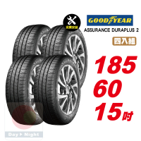 【GOODYEAR 固特異】ASSURANCE DURAPLUS 2 舒適耐磨輪胎 185/60-15-4入組