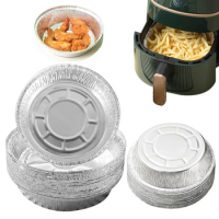 Aluminum Tin Foil For Air Fryer Baking Oil-proof Barbecue Plate Food Oven Kitchen Pan Pad Accessories Pizza Disposable Tray