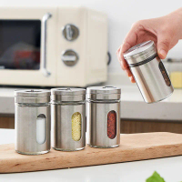 [EE Toy Story] Stainless Steel Pepper Seasoning Bottle Kitchen Supplies Spice Box Jar Seasoning Bott