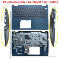 US English NEW Laptop Palmrest Upper Case With Keyboard For Dell Inspiron 15 3501 3505