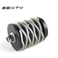 3SIXTY Titanium Bolt Silver Wave Spring Rear Shock Suspension Shox for Brompton Bicycles
