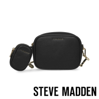 STEVE MADDEN-BINES 皮革鏈帶胖胖子母包-黑色