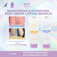 KINDY GLOW Silky Brightening & Hydrating Body Serum Lotion (BUNDLE)