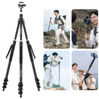 Ulanzi TT35 Monopod For Hunting Professional Carbon Fibre Camera Tripod 5 Sections for Canon Nikon Gopro 6 Action Camera Stand