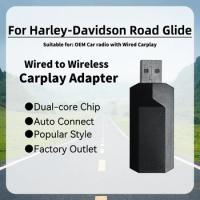 New Mini Apple Carplay Adapter for Harley Davidson Road Glide Smart AI Box Car OEM Wired Car Play To Wireless Carplay USB Dongle