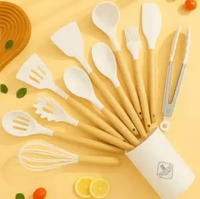 Set Spatula Mini Set Spaluta Silikon Spatula Silikon MIni 12 in 1 Hitam